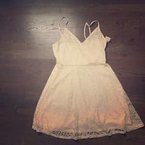 White Mini Lace Dress